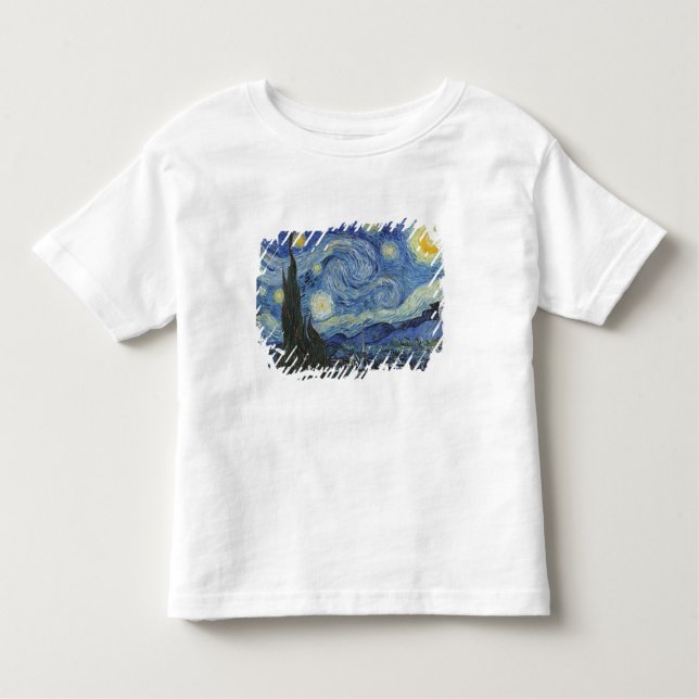 T-shirts Vincent van Gogh | a noite estrelado, em junho de (Frente)