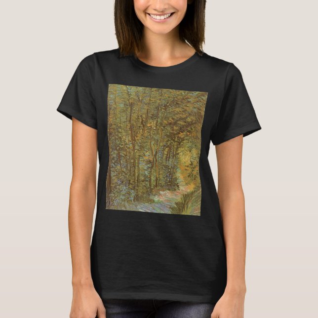 T-shirts Vincent van Gogh - Caminho no Bosque (Frente)