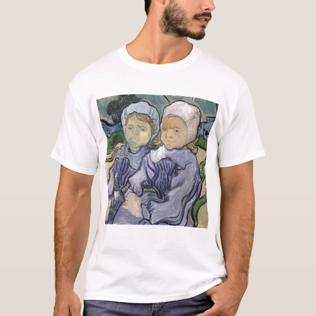 T-shirts Vincent van Gogh| Duas Meninas, 1890 (Frente)