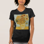 T-shirts Vincent van Gogh - girassóis - arte floral bonita<br><div class="desc">Vincent van Gogh - girassóis - arte floral bonita de um dos mundos a maioria de pintores famosos</div>
