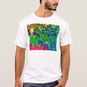 T-shirts Vincent Van Gogh - Íris - Amante de Flores Pop Art