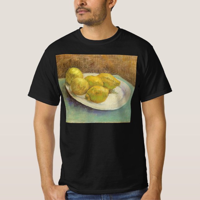 T-shirts Vincent van Gogh - Limões de Vida Continua em Prat (Frente)