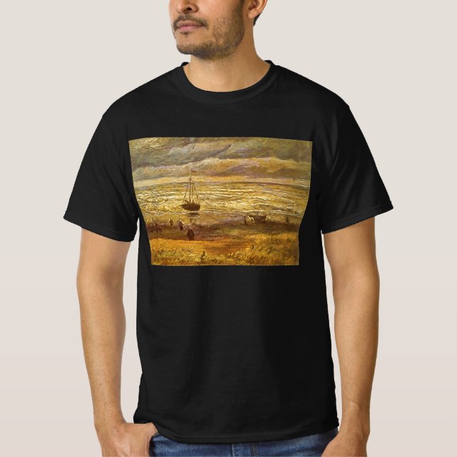 T-shirts Vincent van Gogh - Mar em Scheveningen (Frente)