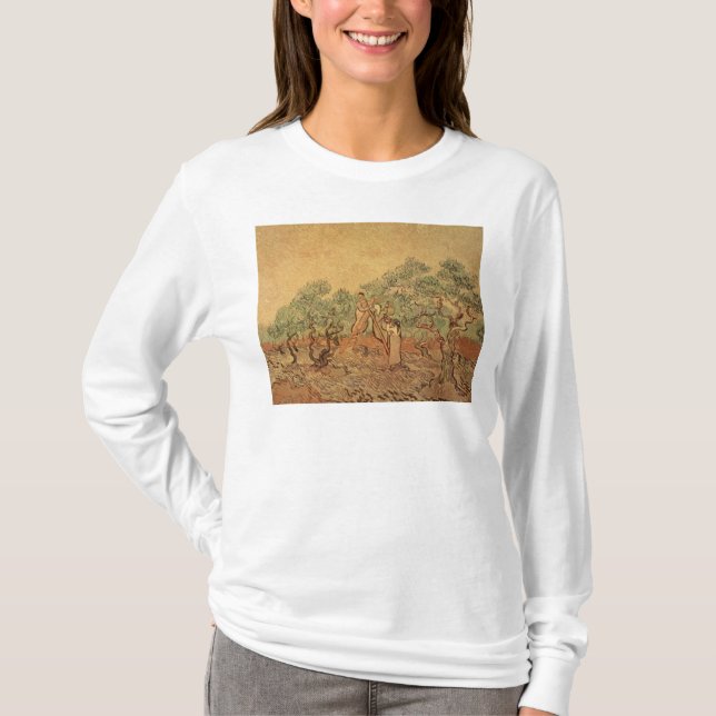 T-shirts Vincent van Gogh| O olival, 1889 (Frente)