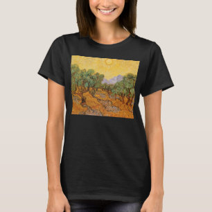T-shirts Vincent van Gogh - Oliveiras, céu amarelo e sol