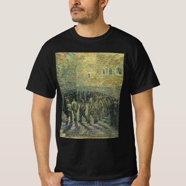 T-shirts Vincent van Gogh - Prisioneiros Exercitando-se (Frente)