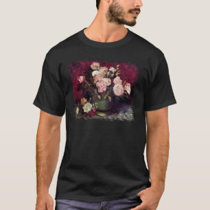 T-shirts Vincent Van Gogh - Tigela com Peônias e Rosas