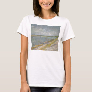 T-shirts Vincent van Gogh - Vista de um Rio com Barcos a Re