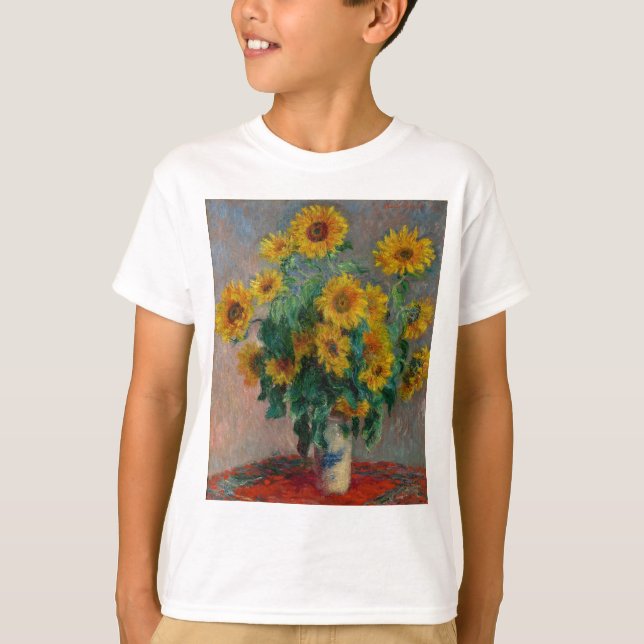T-shirts Vincent Willem van Gogh ,Sunflower (Frente)
