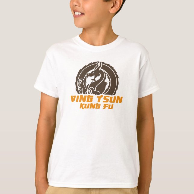 T-shirts Ving Tsun Kung Fu Dragon Kids 2c/ (Frente)