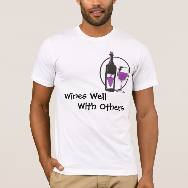 T-shirts Vinhos Bem Com Outros (Frente)