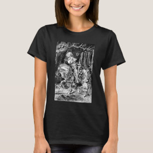 T-shirts Vintage Alice no Cavalo Branco da Maravilha