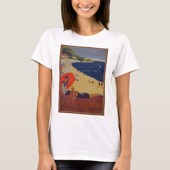 T-shirts Vintage Anúncio de Viagem francês (Frente)