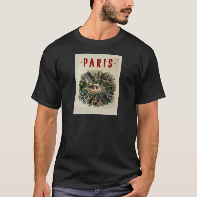 T-shirts Vintage Arc de Triomphe Paris (Frente)
