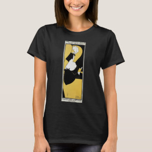 T-shirts Vintage Art Nouveau, Mulher Lendo um Livro Amarelo