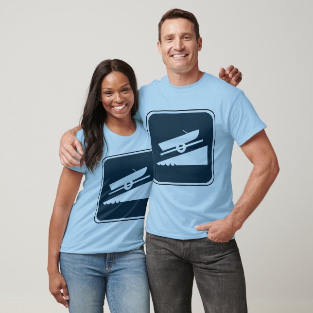 T-shirts Vintage Boat Sign (Unissex)