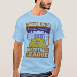 T-shirts Vintage branco da liga de basquetebol da casa -