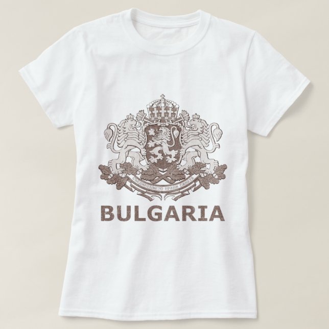 T-shirts Vintage Bulgária (Frente do Design)