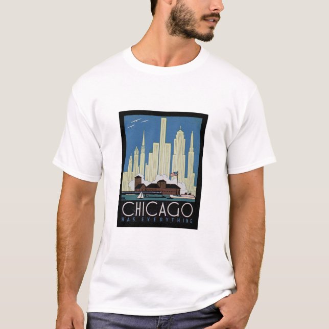 T-shirts Vintage Chicago (Frente)