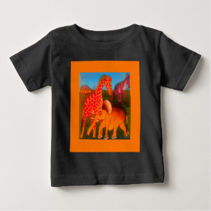 T-shirts Vintage Cores de animais selvagens africanos color