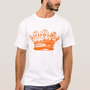 T-shirts Vintage Crown - Laranja