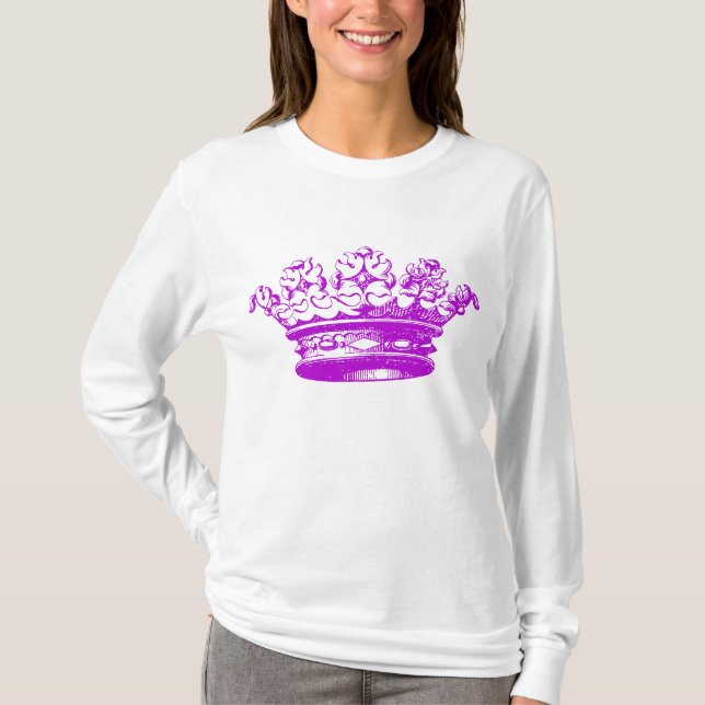 T-shirts Vintage Crown - Roxo (Frente)