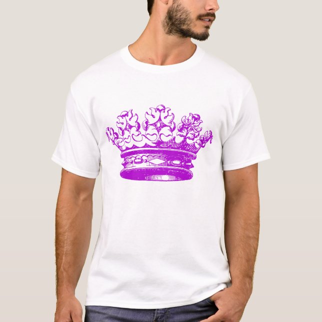 T-shirts Vintage Crown - Roxo (Frente)