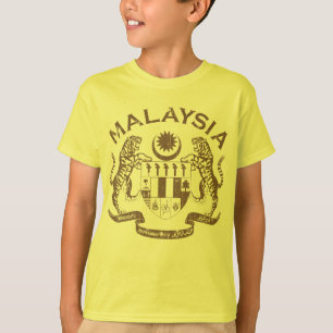 T-shirts Vintage da brasão de Malaysia