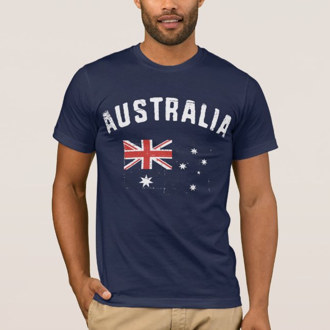 T-shirts Vintage de Austrália (Frente)