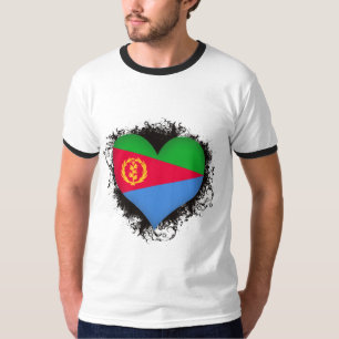 T-shirts Vintage eu amo Eritrea