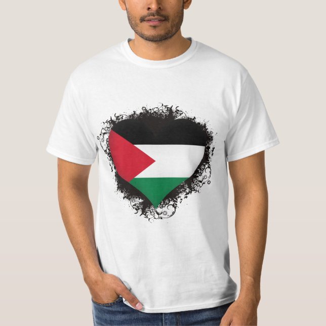 T-shirts Vintage eu amo Palestina (Frente)