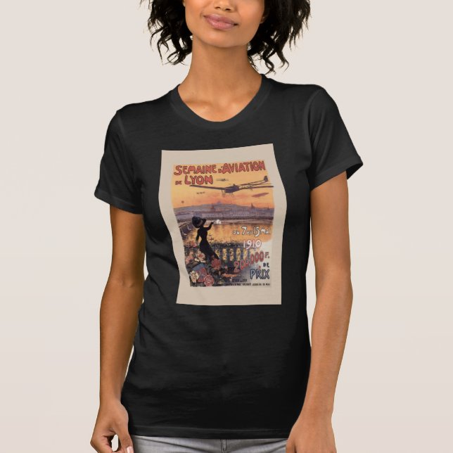 T-shirts Vintage French Aviation (Frente)