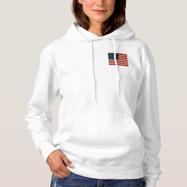 T-shirts Vintage Grunge American Flag (Frente)