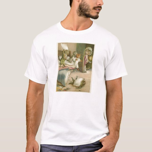 T-shirts Vintage Kitten Shirt (Frente)