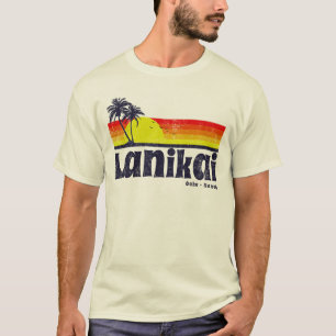 T-shirts Vintage Lanikai Oahu Havaí