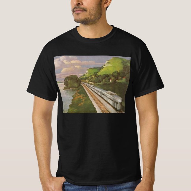 T-shirts Vintage, Locomotive in Country (Frente)