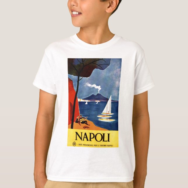 T-shirts Vintage Napoli Viagem Love Romance (Frente)