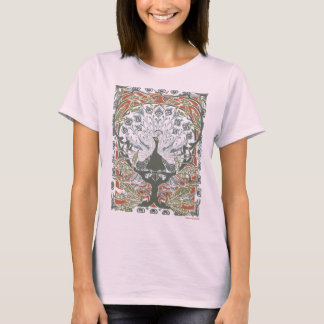 T-shirts Vintage Peacock Organic Cotton T Shirt