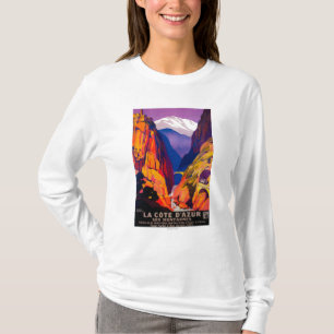 T-shirts Vintage PosterEurope de Cote d'Azur do La