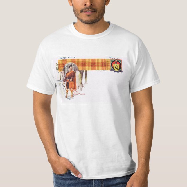 T-shirts Vintage Scotland, clã MacMillan (Frente)