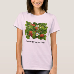T-shirts Vintage Strawberry Plant