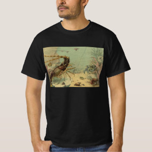 T-shirts Vintage Underwater Sea Life, Animais no Oceano