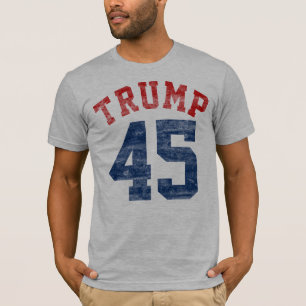 T-shirts Vintage Varsity Pro Presidente Donald Trump 45