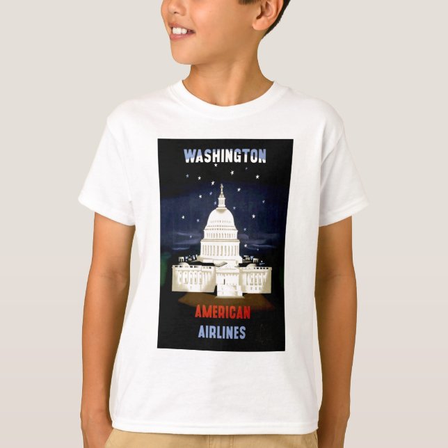 T-shirts Vintage Washington Viagem (Frente)