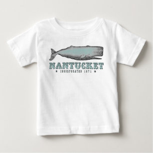 T-shirts Vintage Whale Nantucket MÃE Inc 1671