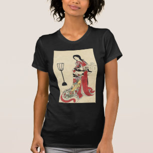T-shirts vintage zen lantern red kimono japanese geisha