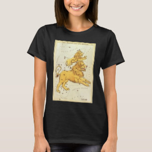 T-shirts Vintage Zodiac, Astrologia Leo Lion Constellation