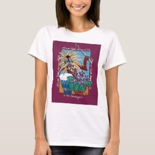 T-shirts Violeta africana em Serengetti