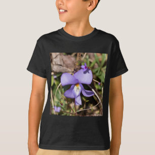 T-shirts Violeta de Pássaros com Bluets