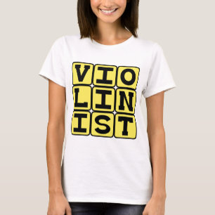 T-shirts Violinista, Músico de Instrumento de Cordas
